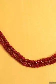 Ruby Semi Precious Fine Necklace