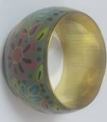 Hand Painted Brass Bracelet