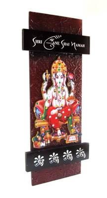 Decorative key holder with god photo shree ganesh 2