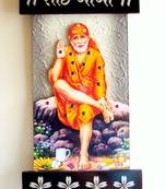 Key holder with god photo sai baba