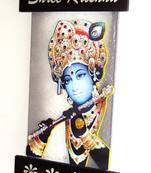 Key holder decorative and wooden and handcrafted with god photo shree krishna