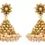 JFL - Traditional Ethnic One Gram Gold Plated Pearl Designer Jhumka