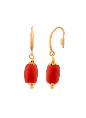 Coral earrings one gram gold 2
