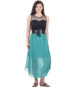 Women's turquoise western dress