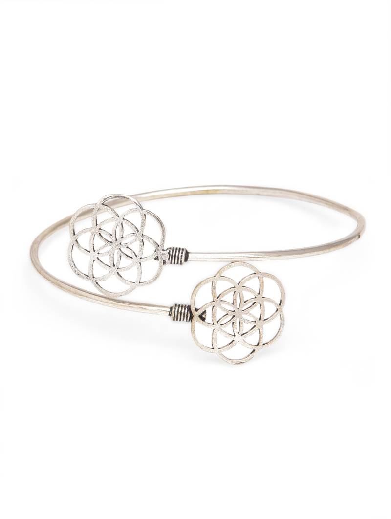 Alloy Armlet For Women Symbolic Armlet  Silver