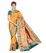 GOLD Traditional Paithani embroidery Sarees 