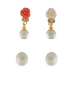 Multicolor Coral earrings