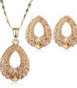 Gold Cubic Zirconia necklace-sets