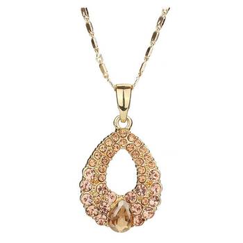 Gold Cubic Zirconia necklace-sets 2