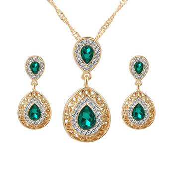 Green Cubic Zirconia necklace-sets 1