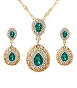 Green Cubic Zirconia necklace-sets
