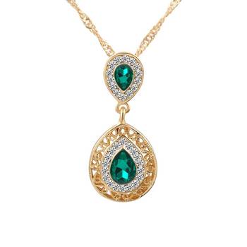 Green Cubic Zirconia necklace-sets 2
