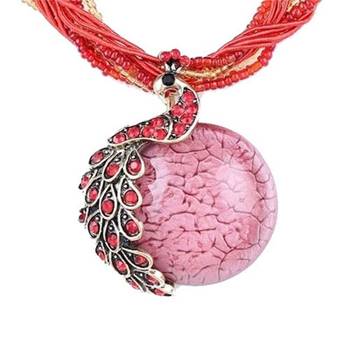 Red Crystal necklaces 1