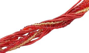 Red Crystal necklaces 2