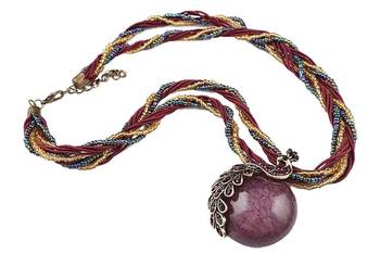 Brown Crystal necklaces 1
