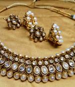 Designer Pearl Polki Choker