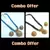 Blue and Black Thread Necklace Set offer