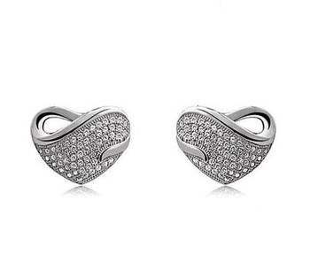 Silvery Love Earrings 1