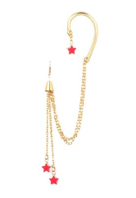 Starry Nights Salmon Earcuff 1