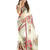PShopee Off-White & Pink Weightless Designer Poonam Chiffon Saree with Blouse Piece