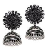 Oxidised Silver Plating Handmade Jhumka Earrings