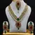 Dazzling Kundan Set in Red and Green with Pearls