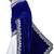 Blue-White Velvet Saree With White Blouse