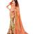 multicolor printed georgette saree with blouse