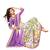 multicolor printed georgette saree with blouse