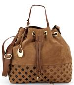 Tan leather sling bags