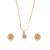 Diamond Pendant Set For Girls