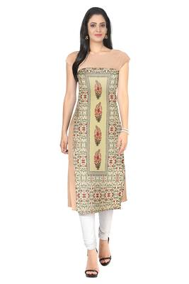 Multicolour faux crepe kurti 1