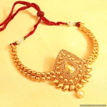 Antique Gold Look Paisley Bajuband 1