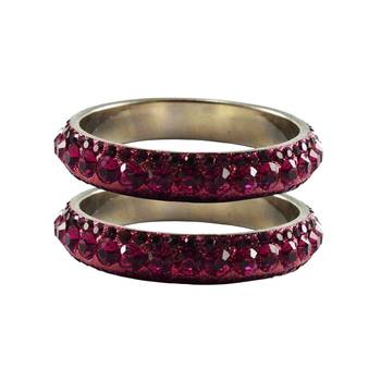 Pink Studded Jewellery Crystal Bangles And Bracelets 1