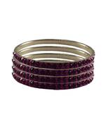Pink Studded Jewellery Crystal Bangles And Bracelets