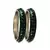 Green Studded Jewellery Crystal Bangles And Bracelets