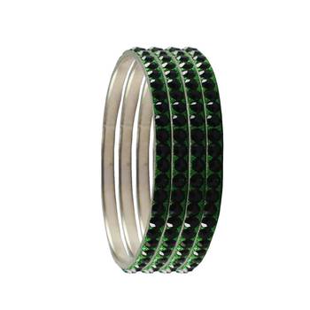Green Studded Jewellery Crystal Bangles And Bracelets 2