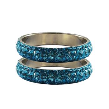 Blue Studded Jewellery Crystal Bangles And Bracelets 1