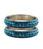Blue Studded Jewellery Crystal Bangles And Bracelets