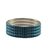 Blue Studded Jewellery Crystal Bangles And Bracelets