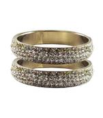 Silver Studded Jewellery Crystal Bangles And Bracelets