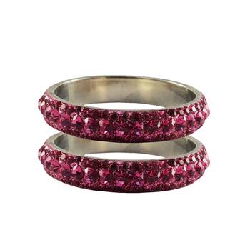 Pink Studded Jewellery Crystal Bangles And Bracelets 1