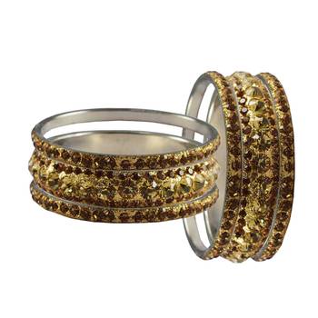 Gold Studded Jewellery Crystal Bangles And Bracelets 2