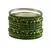 Green Studded Jewellery Crystal Bangles And Bracelets