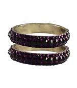 Purple Studded Jewellery Crystal Bangles And Bracelets