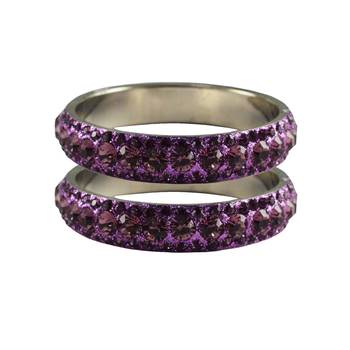 Purple Studded Jewellery Crystal Bangles And Bracelets 1