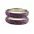 Purple Studded Jewellery Crystal Bangles And Bracelets