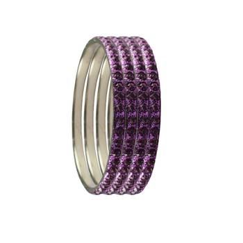 Purple Studded Jewellery Crystal Bangles And Bracelets 2