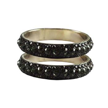 Grey Studded Jewellery Crystal Bangles And Bracelets 1