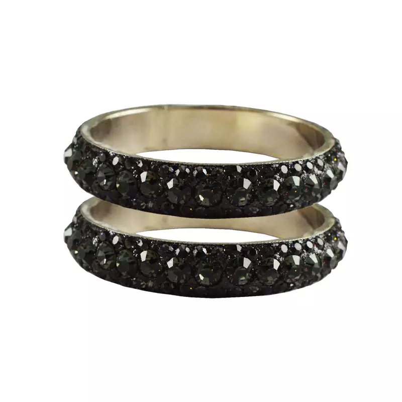 Grey Studded Jewellery Crystal Bangles And Bracelets